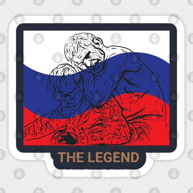 Khabib nurmagamedov - The Legend Sticker by FIFTY CLOTH